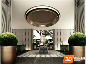 Lobby Decoration Skp Files 
